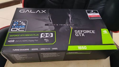 Placa de Vídeo Galax GeForce GTX 1650 EX PLUS 4GB