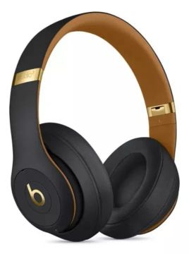 Fone de ouvido Beats Studio 3 Wireless Preto e Dourado (Novo)