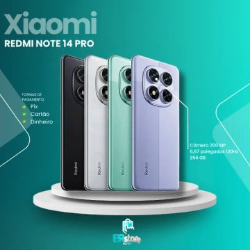 Smartphone Xiaomi Redmi Note 14 Pro 256GB 8GB Roxo Versão Global + (Ac.Cartão)