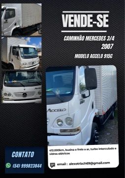 ACCELO 915C 2007 AR TURBO BAÚ