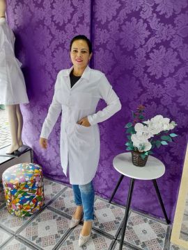 Jalecos em gabardine atacado 