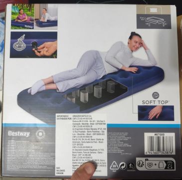 Cama inflável Bestway Soft Top solteiro