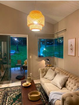 Lustre de bambu artesanal