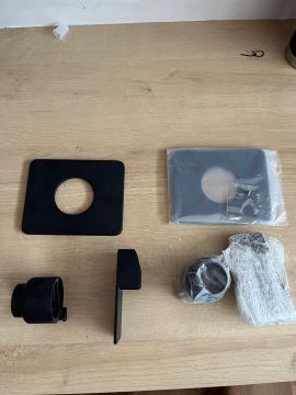 Acabamento P/ Registro Monocomando Base Docol Black Matte