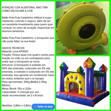 Castelinho Inflável Pula Pula - Diversão Garantida!