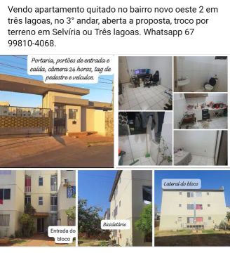 Apartamento novo Oeste 2 quitado