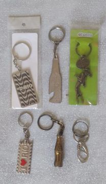 Coleção 6 chaveiros