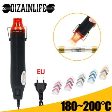 Mini pistola de ar quente elétrica DIY solda soprador termico