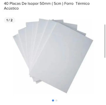 Placas de Isopor 50mm (5cm) Forro Termico acustico