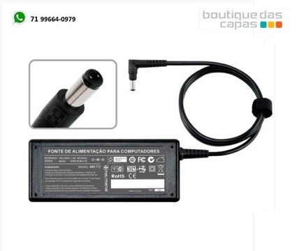 MM712 Fonte p/ notebook Hp Compaq 18.5V 3.5A Plug. 4.8×1.7mm 1 ano garantia