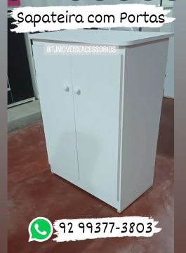 Armário Multiuso tipo Sapateira com Portas