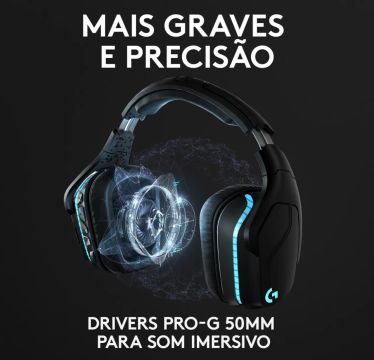 Headset Gamer Logitech G935- Som Imersivo