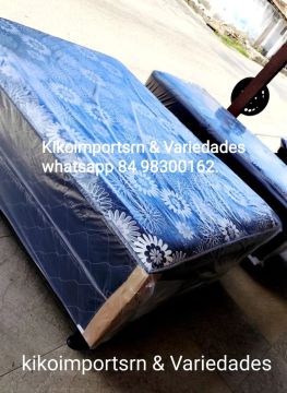 Cama Box Casal + Colchão - Novo