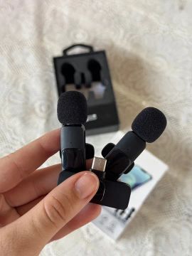Microfone sem fio duo