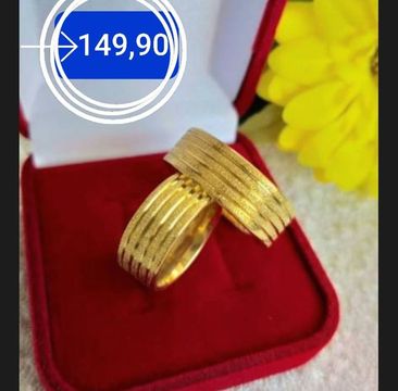 ?PROMOÇÃO ALIANÇAS BANHADAS A OURO 18 k