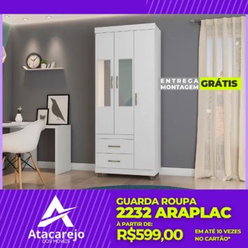 Guarda Roupa Solteiro Entrega e Monta Grátis 