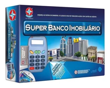 jogo super banco imobiliário com máquina de cartão - estrela