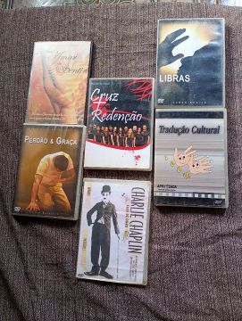 Lote de DVDs - linguagem de sinais -libras 