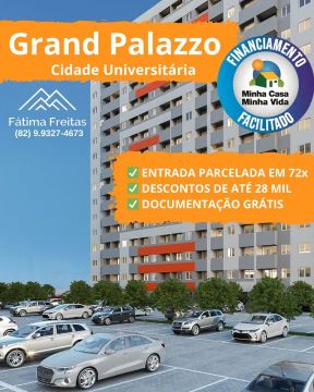 *Desconto até 28 mil na entrada! Apê com varanda e suite na Cidade Universitária 