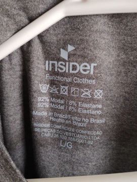 Camiseta Insider, nova, sem uso