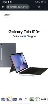Galaxy Tab S10+ 12GB 512gb memória - Novo Lacrado - Tela de 12.4 polegadas