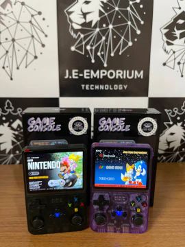 Console portátil retro R36S, com  64GB Original, 15.000 jogos. + capa protetora e pelicula