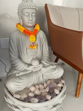 Fonte de Buddha em pedra para jardim