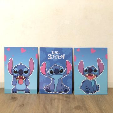 Placas decorativas do lilo e stitch
