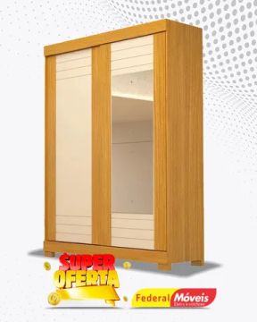 Guarda Roupa 2 Portas Com Espelho 100% MDF Super Lindo Fazemos Entrega