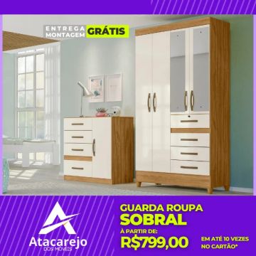 Guarda Roupa Solteiro Entrega e Monta Grátis