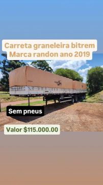 Carreta Graneleira Bitrem Randon 2019