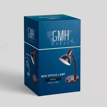 LUMINARIA DE MESA MINI OFFICE LAMP E27 - PRETO