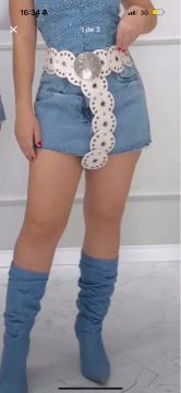 Botas Jeans Azul NOVA E NA CAIXA. N37