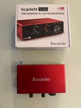 FOCUSRITE SCARLETT 3ª Geração NOVINHA