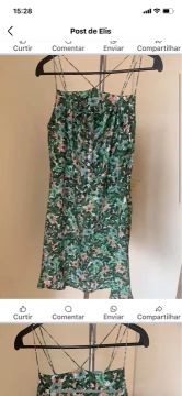 Vestido farm tam medio estado de novo lindo 