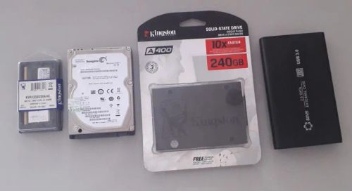 HD's Memória e Case hd