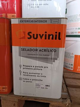 Selador Acrílico Suvinil 18L - Complemento Para Paredes