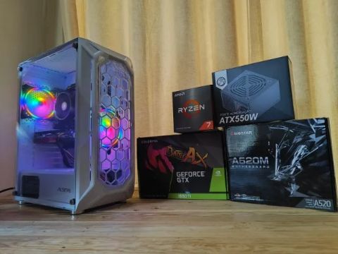 PC Gamer R7 5700 4.6Ghz / Mem 16Gb / SSD 1Tb / GTX 1660-Ti 6Gb (aceito cartão)