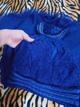 Vestido de festa azul 