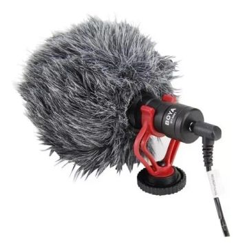 Microfone Condensador De Vídeo Direcional By-mm1 Cardioide
