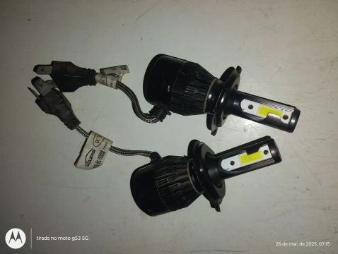 Lâmpadas LED H4 6000K para Farol de Carro