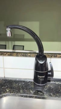 Zagonel Torneira Eletrônica Prima Touch Preta Parede ou Bancada 220v/5.500w