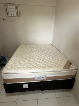 Cama Box Versalhes - Malha Fria - Euro Pillow - Molas Ensacadas