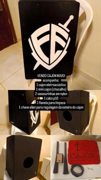 Cajon seminovo - Completo com Acessórios