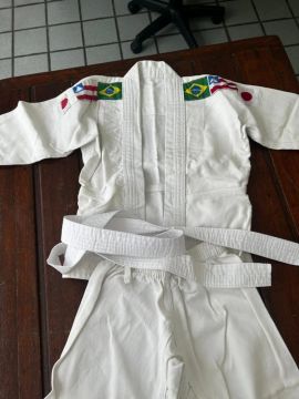Kimono Judo Infantil Reforçado com Faixa