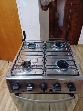 Fogão inox espelhado elétrico 