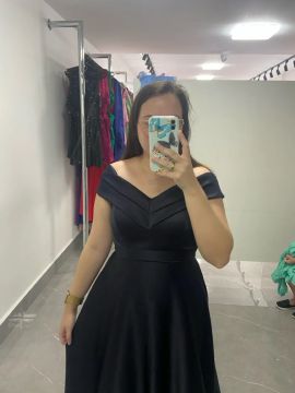 vestido festa azul noite 