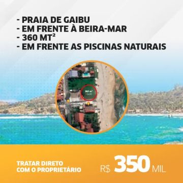 Terreno a Beira Mar - Gaibu