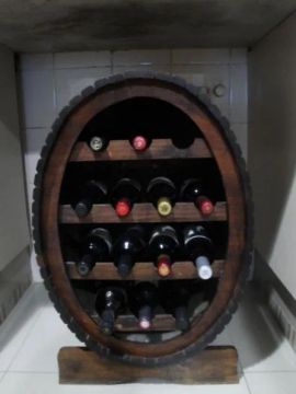 Adega de Madeira Garrafas de Vinho