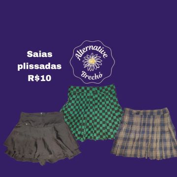 Saias plissadas 